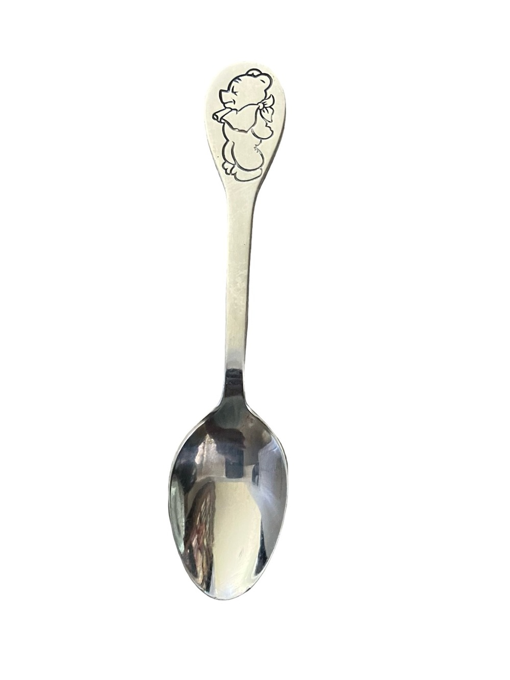 Vintage Tommee Tippee Winnie the Pooh 5 1/2" Child Baby Spoon Stainless Steel